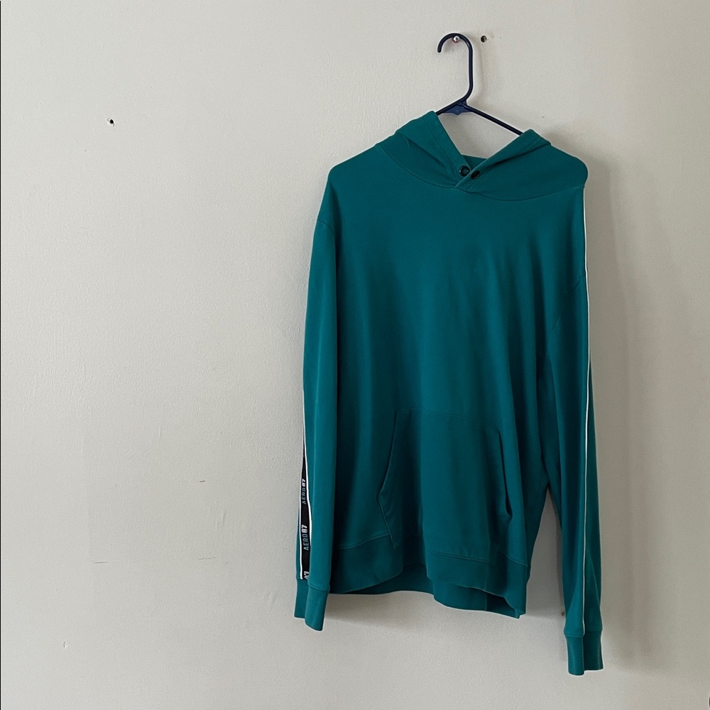 Aeropostale Men's Teal Pullover Hoodie